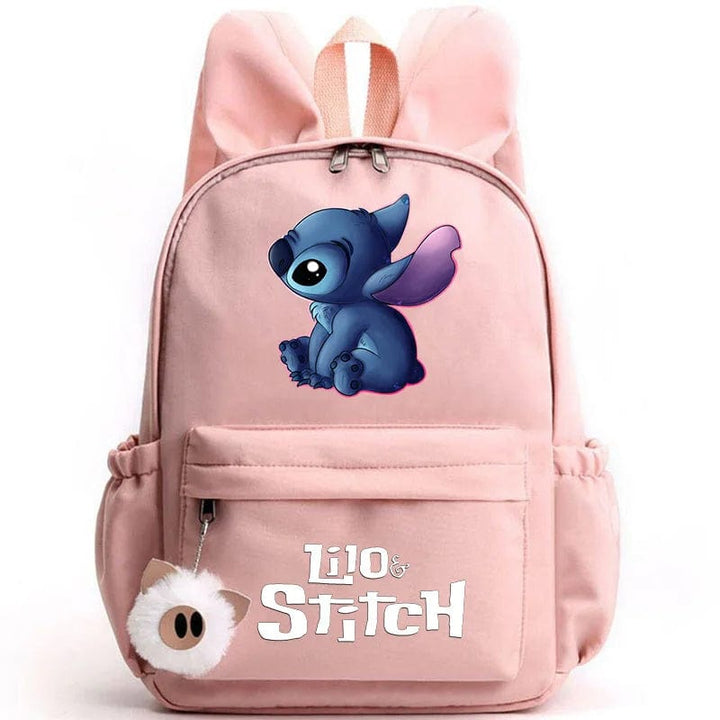 Cartable enfant, design mignon, compartiments multiples, porte-clés inclus. Idéal rentrée scolaire.