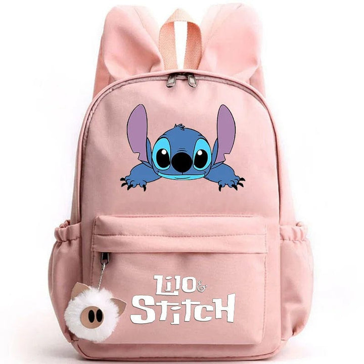 Cartable enfant, design mignon, compartiments multiples, porte-clés inclus. Idéal rentrée scolaire.