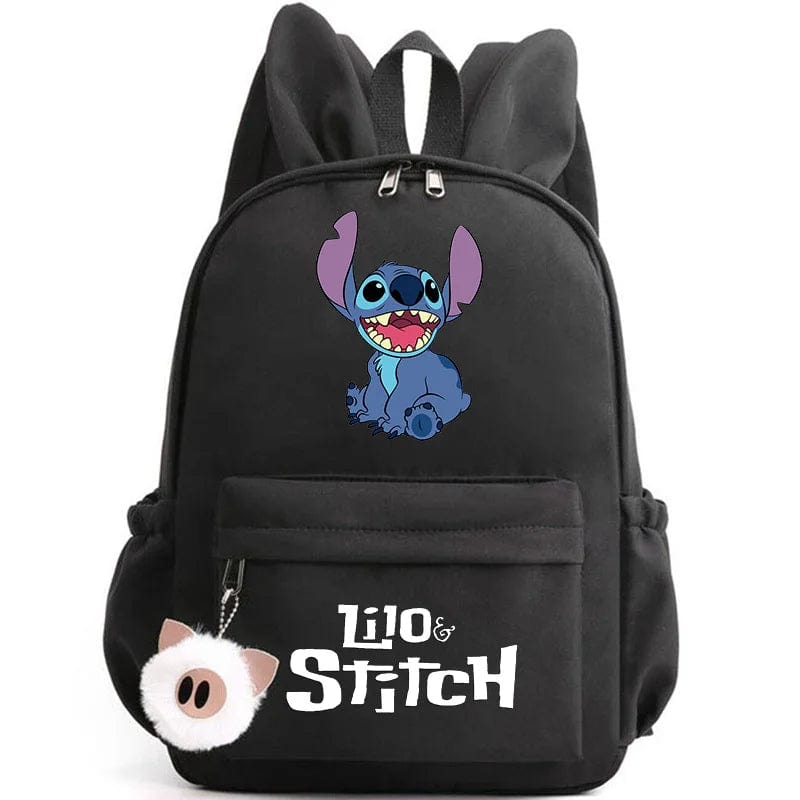 Cartable enfant, design mignon, compartiments multiples, porte-clés inclus. Idéal rentrée scolaire.