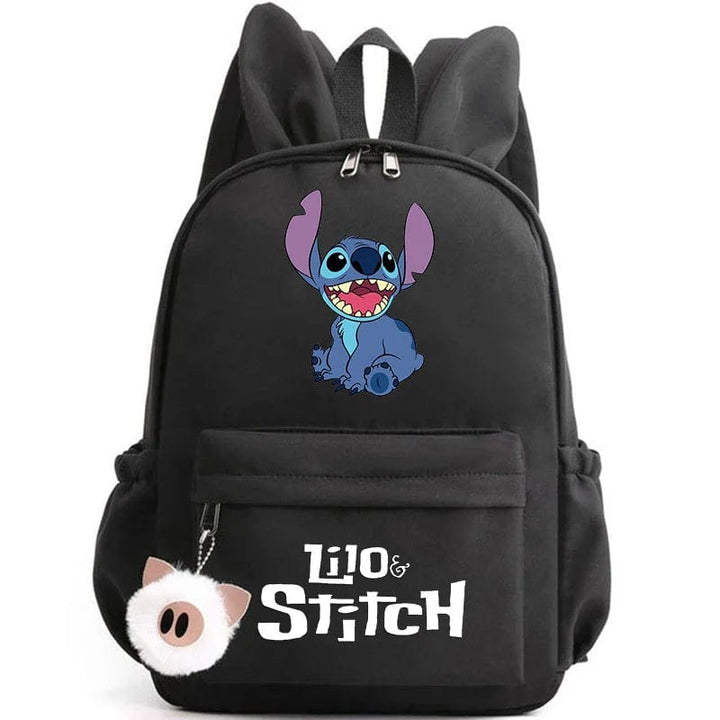 Cartable enfant, design mignon, compartiments multiples, porte-clés inclus. Idéal rentrée scolaire.