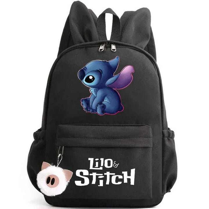 Cartable enfant, design mignon, compartiments multiples, porte-clés inclus. Idéal rentrée scolaire.