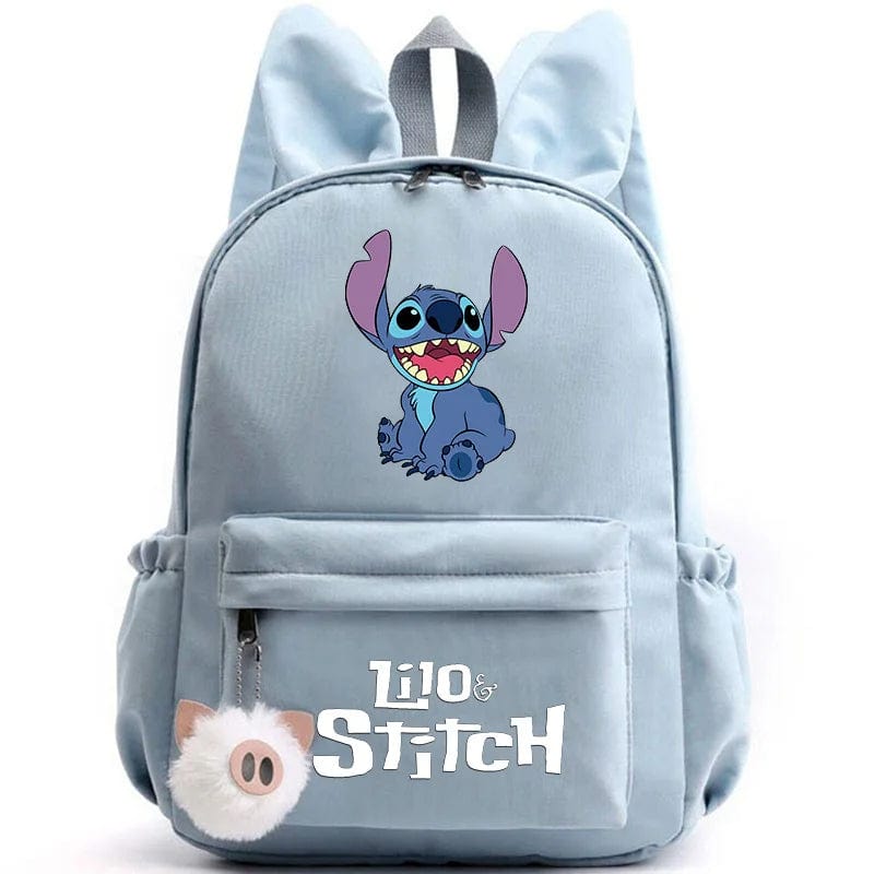 Cartable enfant, design mignon, compartiments multiples, porte-clés inclus. Idéal rentrée scolaire.