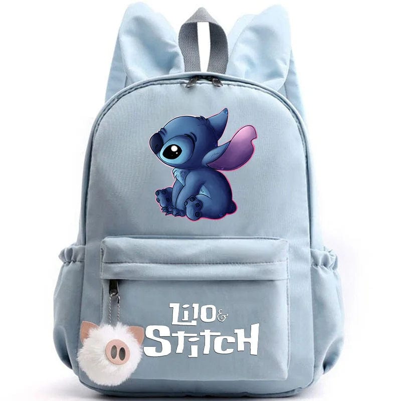 Cartable enfant, design mignon, compartiments multiples, porte-clés inclus. Idéal rentrée scolaire.