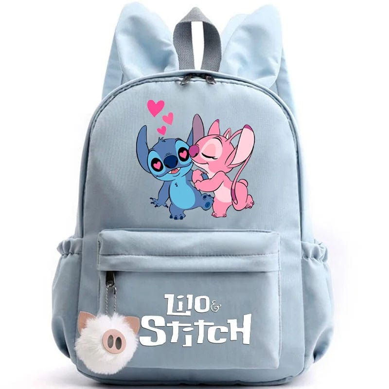 Cartable enfant, design mignon, compartiments multiples, porte-clés inclus. Idéal rentrée scolaire.