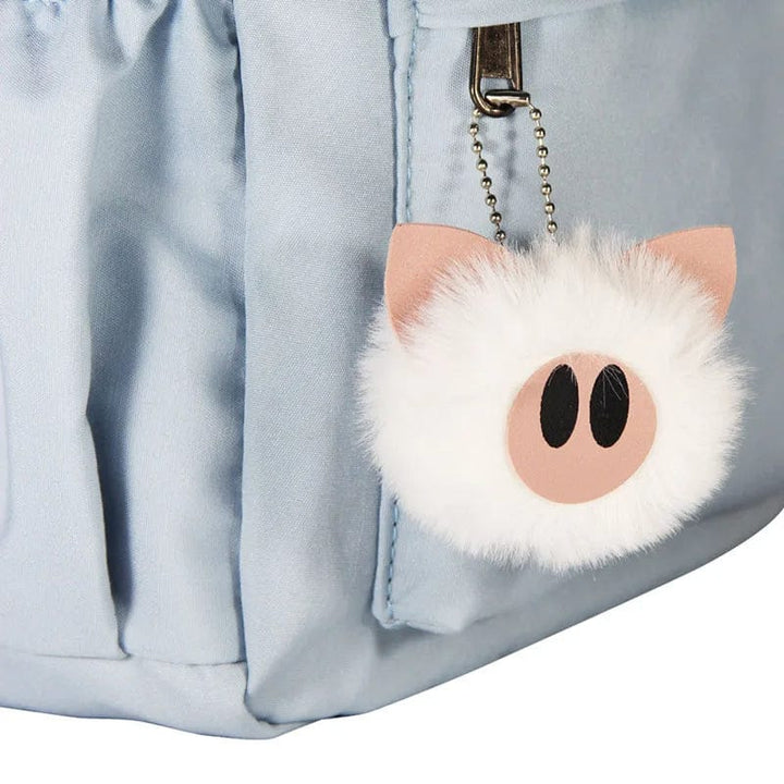 Cartable enfant, design mignon, compartiments multiples, porte-clés inclus. Idéal rentrée scolaire.