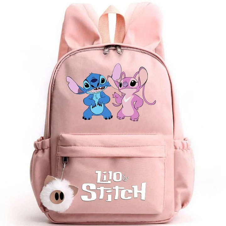 Cartable enfant, design mignon, compartiments multiples, porte-clés inclus. Idéal rentrée scolaire.