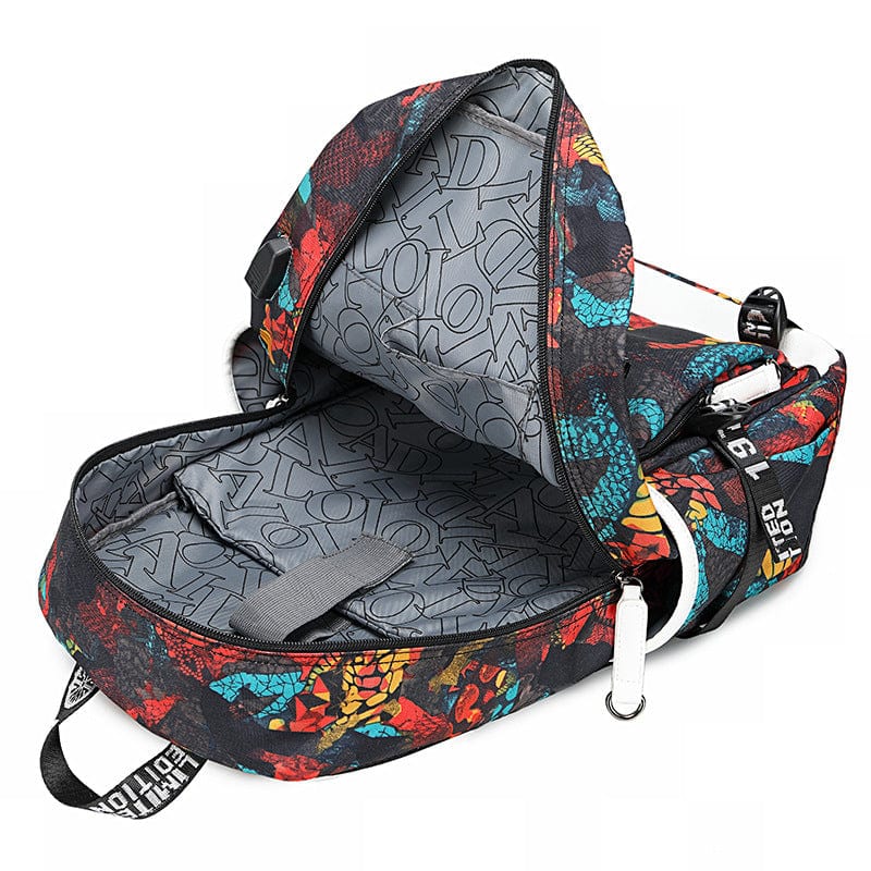 Cartable enfant Minecraft, design stylé, poches multiples, bretelles ajustables. Sac d'école idéal.