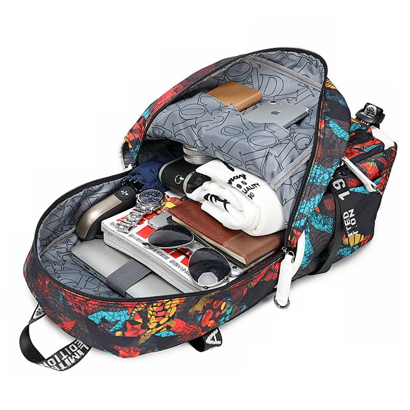 Cartable enfant Minecraft, design stylé, poches multiples, bretelles ajustables. Sac d'école idéal.