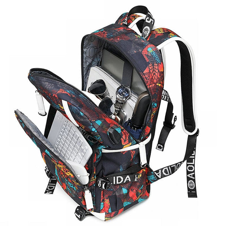Cartable enfant Minecraft, design stylé, poches multiples, bretelles ajustables. Sac d'école idéal.