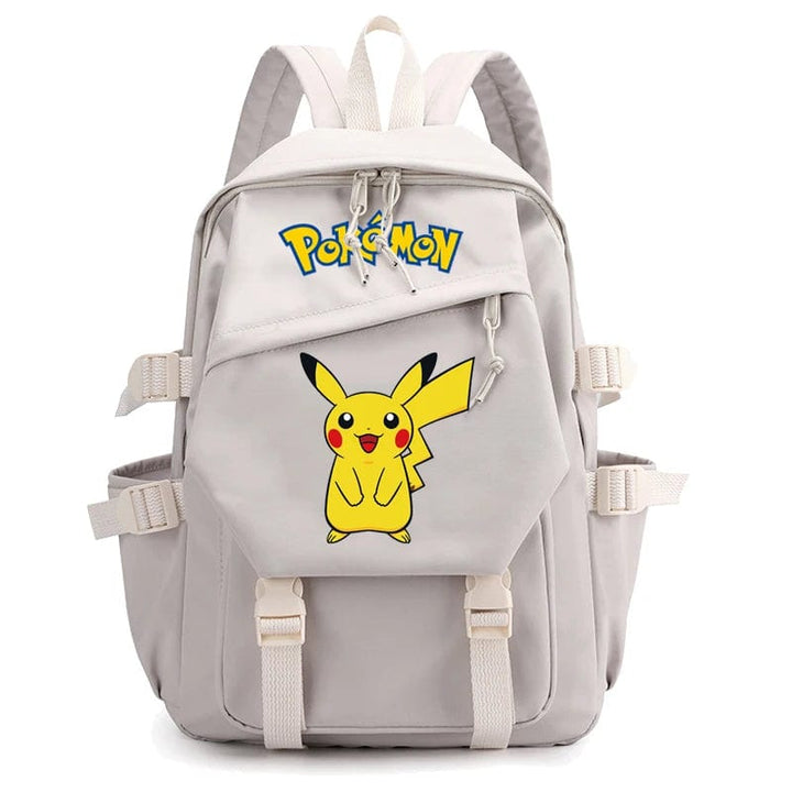 "Cartable Pokémon coloré avec Pikachu, design spacieux pour livres et fournitures scolaires, idéal rentrée scolaire."