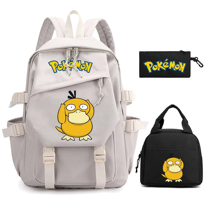 "Cartable Pokémon coloré avec Pikachu, design spacieux pour livres et fournitures scolaires, idéal rentrée scolaire."