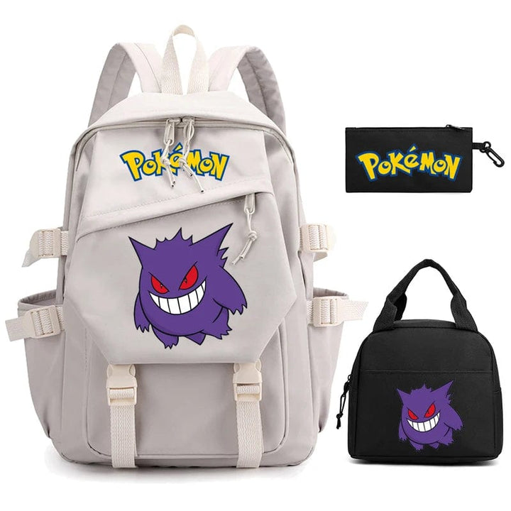 "Cartable Pokémon coloré avec Pikachu, design spacieux pour livres et fournitures scolaires, idéal rentrée scolaire."