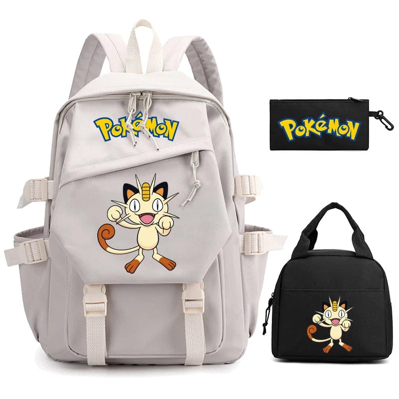"Cartable Pokémon coloré avec Pikachu, design spacieux pour livres et fournitures scolaires, idéal rentrée scolaire."