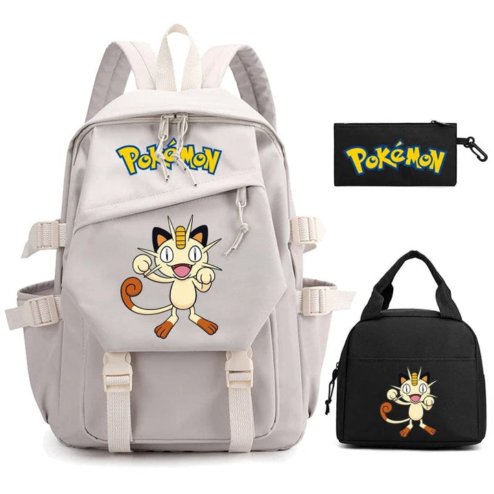 "Cartable Pokémon coloré avec Pikachu, design spacieux pour livres et fournitures scolaires, idéal rentrée scolaire."