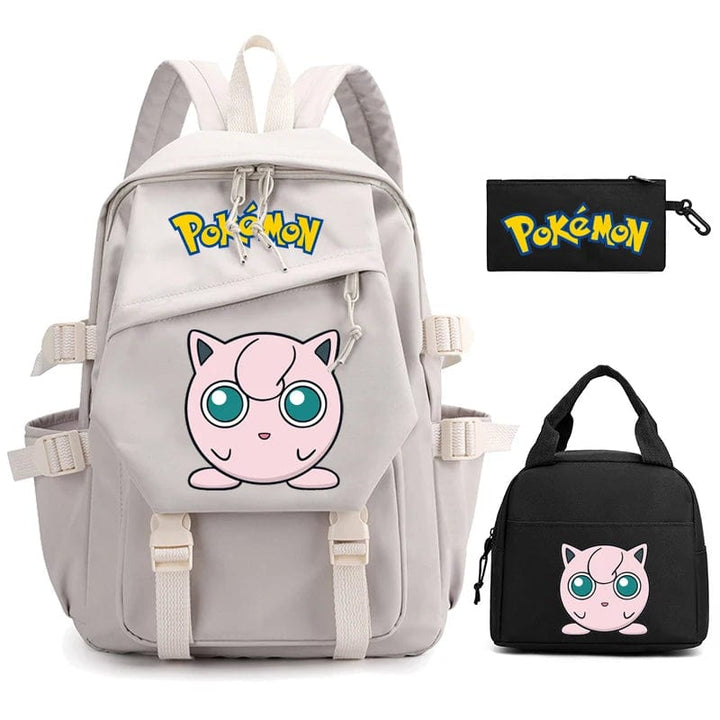 "Cartable Pokémon coloré avec Pikachu, design spacieux pour livres et fournitures scolaires, idéal rentrée scolaire."