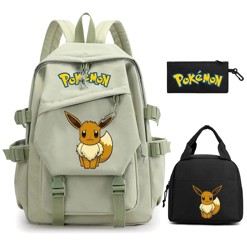 "Cartable Pokémon coloré avec Pikachu, design spacieux pour livres et fournitures scolaires, idéal rentrée scolaire."