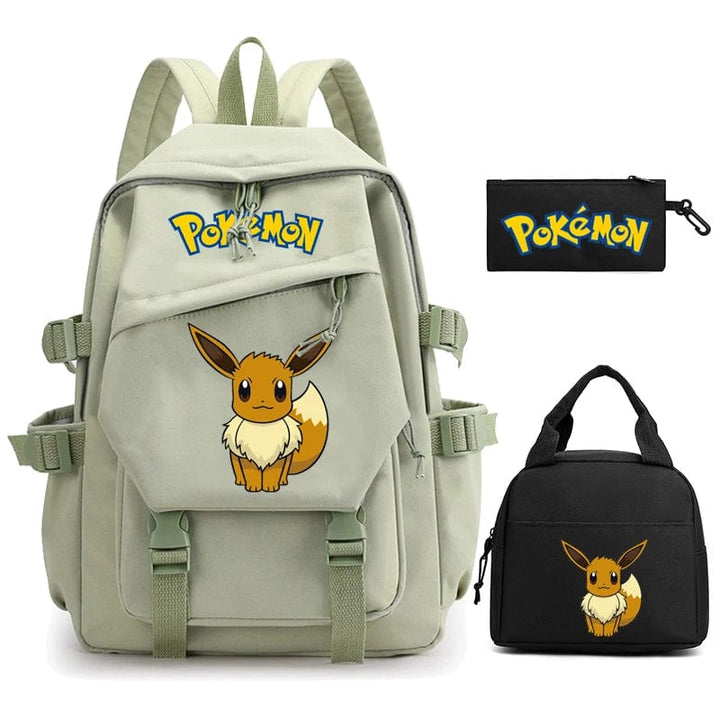 "Cartable Pokémon coloré avec Pikachu, design spacieux pour livres et fournitures scolaires, idéal rentrée scolaire."