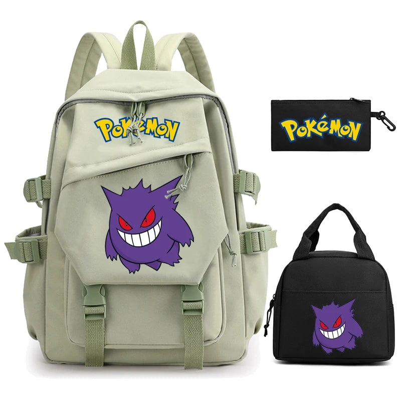 "Cartable Pokémon coloré avec Pikachu, design spacieux pour livres et fournitures scolaires, idéal rentrée scolaire."