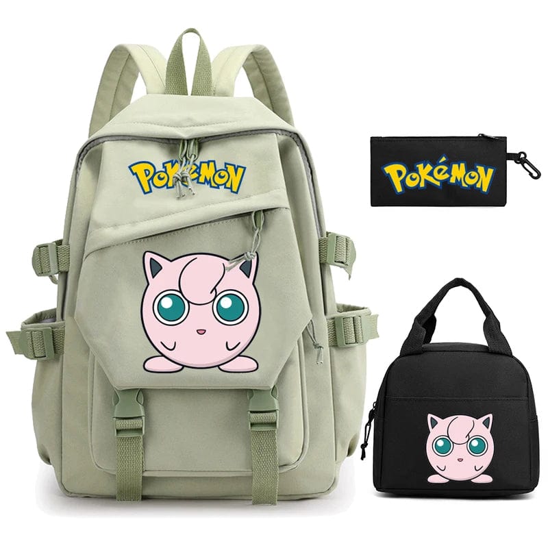 "Cartable Pokémon coloré avec Pikachu, design spacieux pour livres et fournitures scolaires, idéal rentrée scolaire."