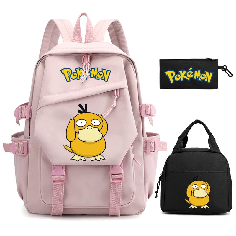 "Cartable Pokémon coloré avec Pikachu, design spacieux pour livres et fournitures scolaires, idéal rentrée scolaire."