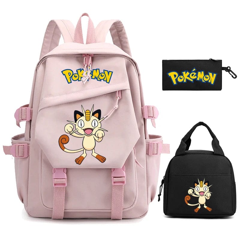 "Cartable Pokémon coloré avec Pikachu, design spacieux pour livres et fournitures scolaires, idéal rentrée scolaire."
