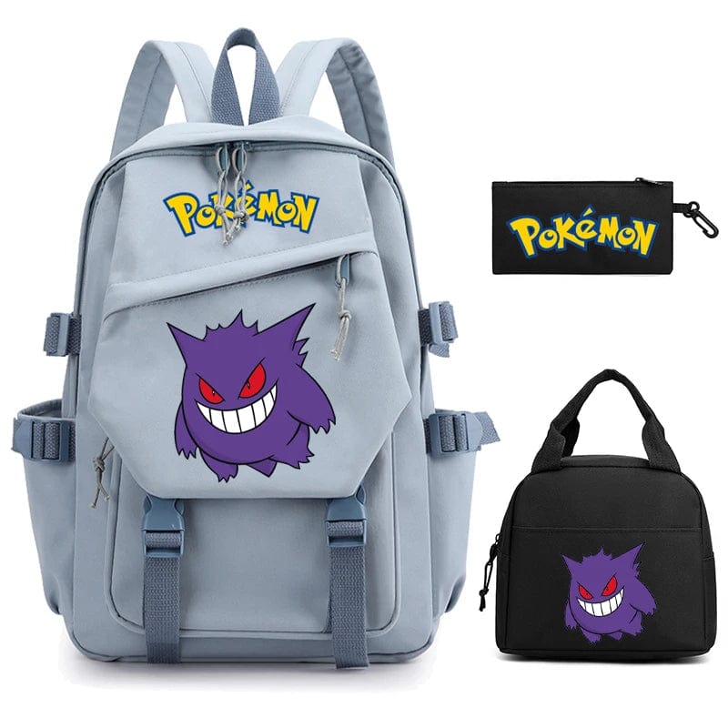 "Cartable Pokémon coloré avec Pikachu, design spacieux pour livres et fournitures scolaires, idéal rentrée scolaire."