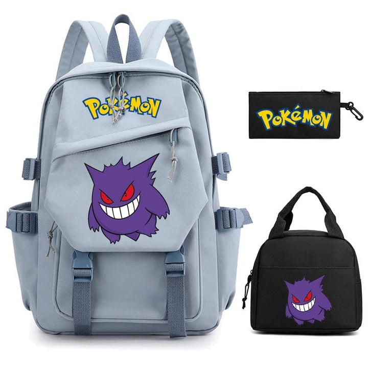 "Cartable Pokémon coloré avec Pikachu, design spacieux pour livres et fournitures scolaires, idéal rentrée scolaire."