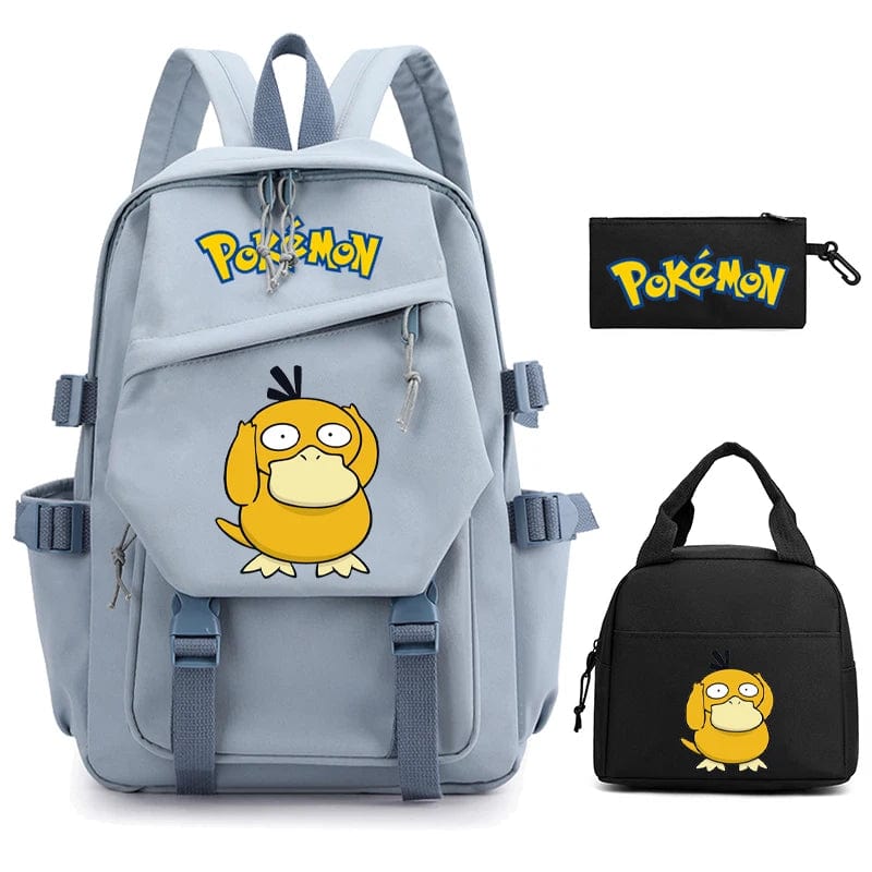 "Cartable Pokémon coloré avec Pikachu, design spacieux pour livres et fournitures scolaires, idéal rentrée scolaire."