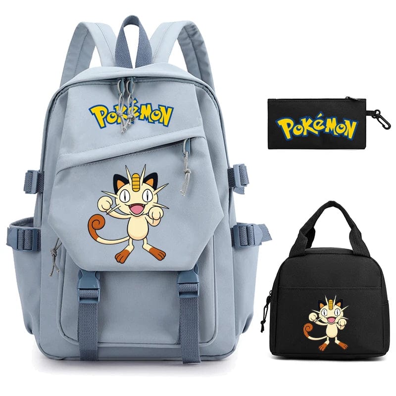"Cartable Pokémon coloré avec Pikachu, design spacieux pour livres et fournitures scolaires, idéal rentrée scolaire."