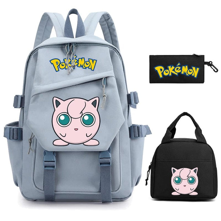 "Cartable Pokémon coloré avec Pikachu, design spacieux pour livres et fournitures scolaires, idéal rentrée scolaire."