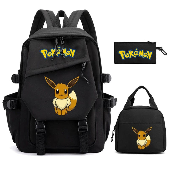 "Cartable Pokémon coloré avec Pikachu, design spacieux pour livres et fournitures scolaires, idéal rentrée scolaire."