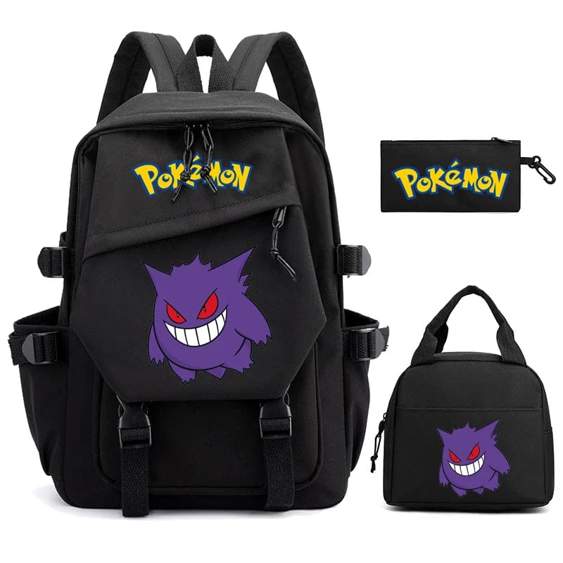 "Cartable Pokémon coloré avec Pikachu, design spacieux pour livres et fournitures scolaires, idéal rentrée scolaire."