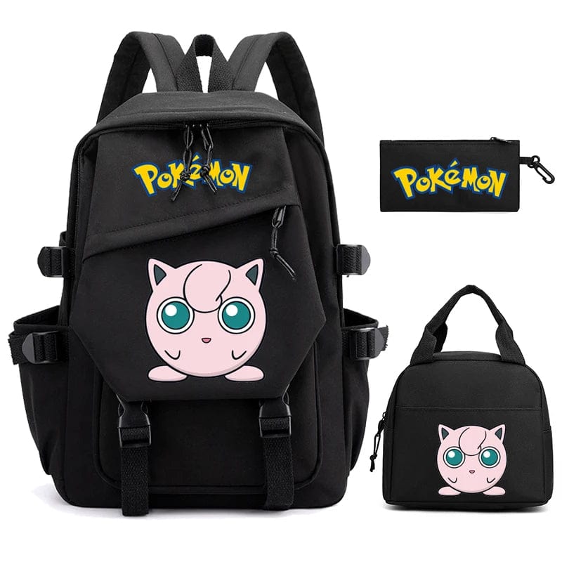 "Cartable Pokémon coloré avec Pikachu, design spacieux pour livres et fournitures scolaires, idéal rentrée scolaire."