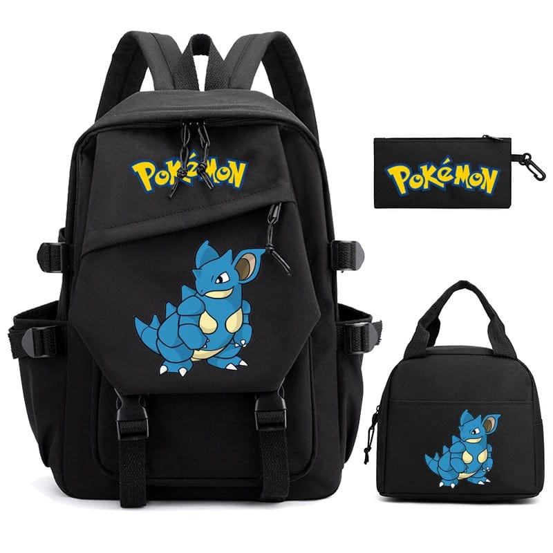 "Cartable Pokémon coloré avec Pikachu, design spacieux pour livres et fournitures scolaires, idéal rentrée scolaire."