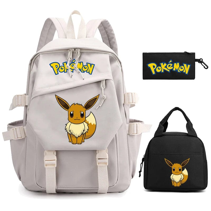 "Cartable Pokémon coloré avec Pikachu, design spacieux pour livres et fournitures scolaires, idéal rentrée scolaire."