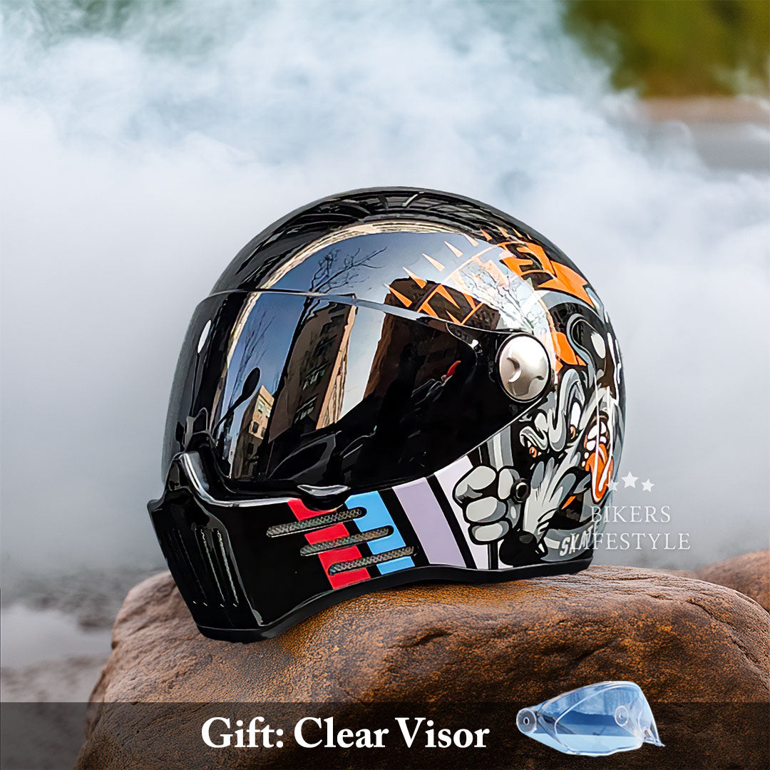 Casque moto intégral, sécurité optimale. Coque robuste, intérieur confortable. Homologué DOT/ECE.