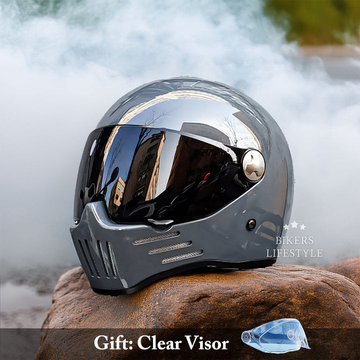 Casque moto intégral, sécurité optimale. Coque robuste, intérieur confortable. Homologué DOT/ECE.