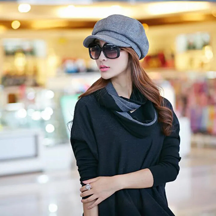 Casquette ballon style vintage pour homme et femme, idéale pour l'hiver. Un accessoire de mode rétro et chaleureux.