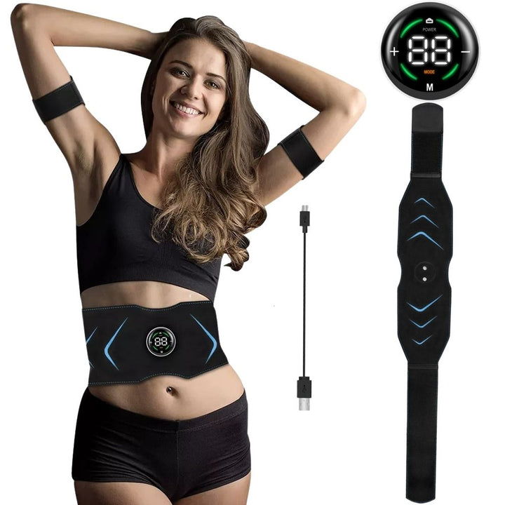 Ceinture amincissante électrostimulation. Brûle graisses, muscle abdominaux.  Confort optimal.