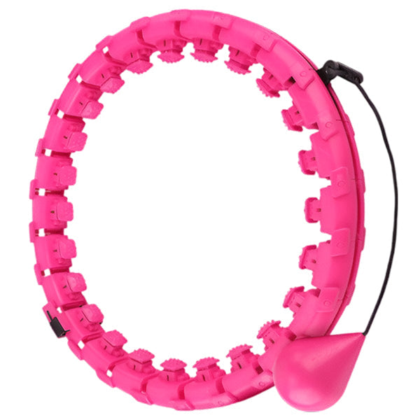 "Cerceau fitness hula hoop coloré et pondéré, idéal pour brûler des calories et tonifier les muscles à domicile."