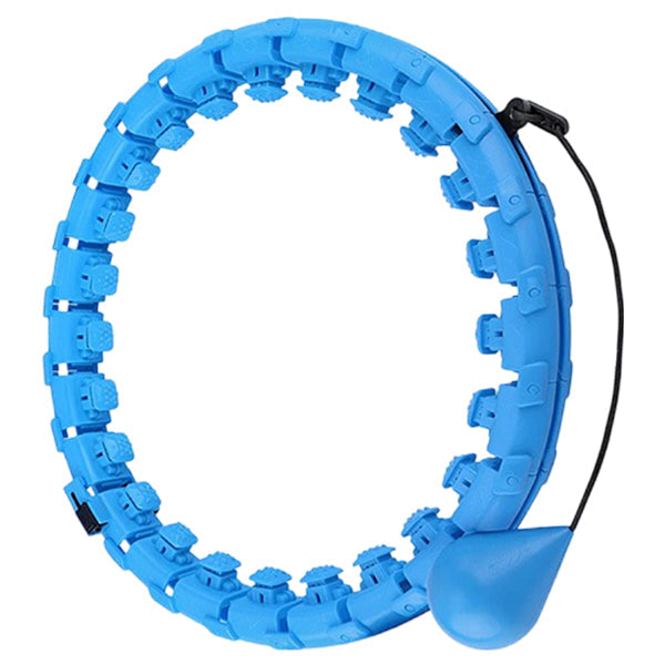"Cerceau fitness hula hoop coloré et pondéré, idéal pour brûler des calories et tonifier les muscles à domicile."