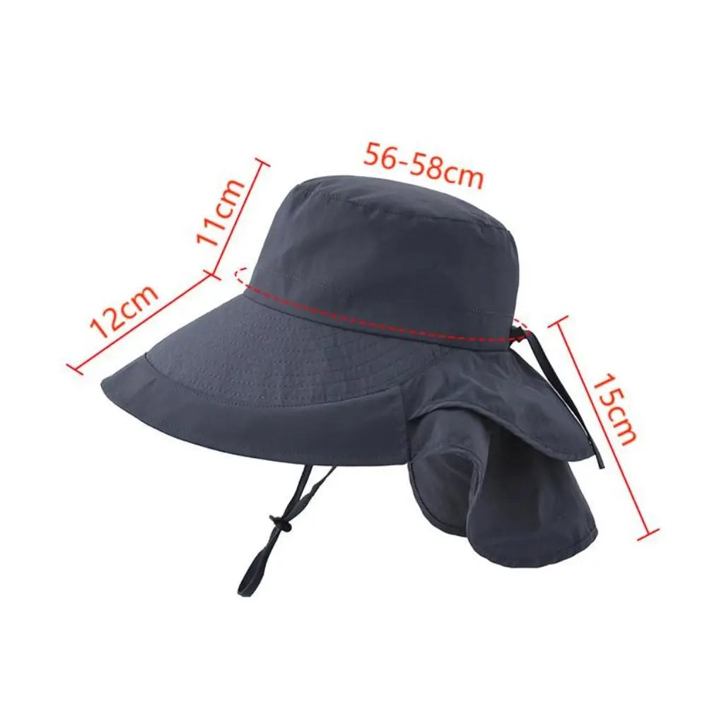 Chapeau femme été anti-UV, protection solaire cou, léger, respirant, idéal pour randonnée, pêche, plage.