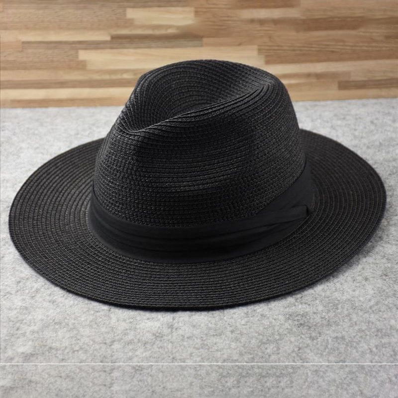 Chapeau classique unisexe élégant, fait main, offrant confort et protection solaire. Léger et mode.
