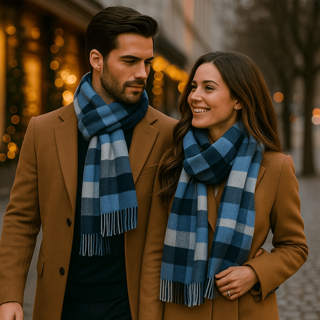 Cadeau homme parfait : écharpe chaude et élégante, un essentiel pour affronter le froid avec style.