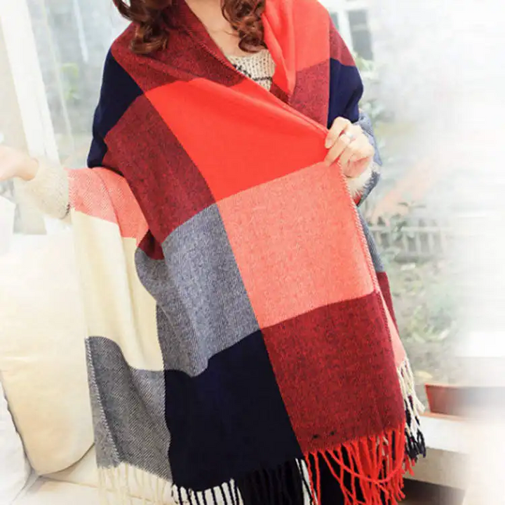 Cadeau idéal : écharpe femme douce et élégante, ajoutant une touche de chaleur et de style à l'hiver.