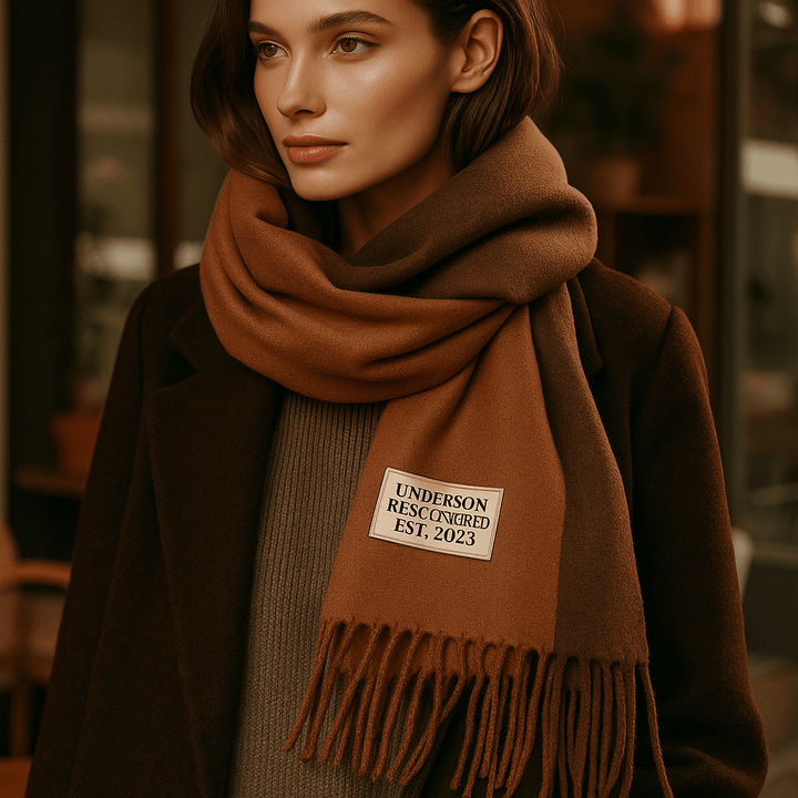 Pashmina réversible femme, élégance et chaleur garanties pour l'hiver.