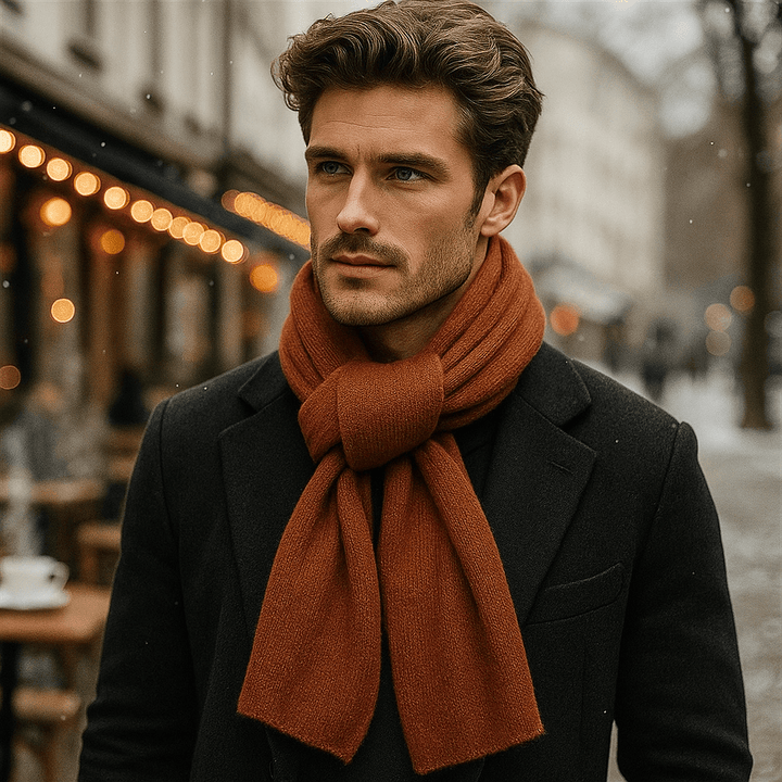 Sensation de douceur garantie avec cette écharpe tricotée unisexe et chaleureuse. Accessoire mode hiver.