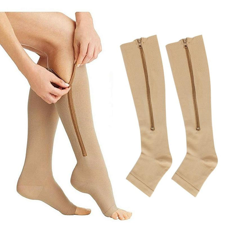 Chaussettes de compression anti-gonflement pour soulager les jambes lourdes et fatiguées. Soutien 20-30 mmHg unisexe.