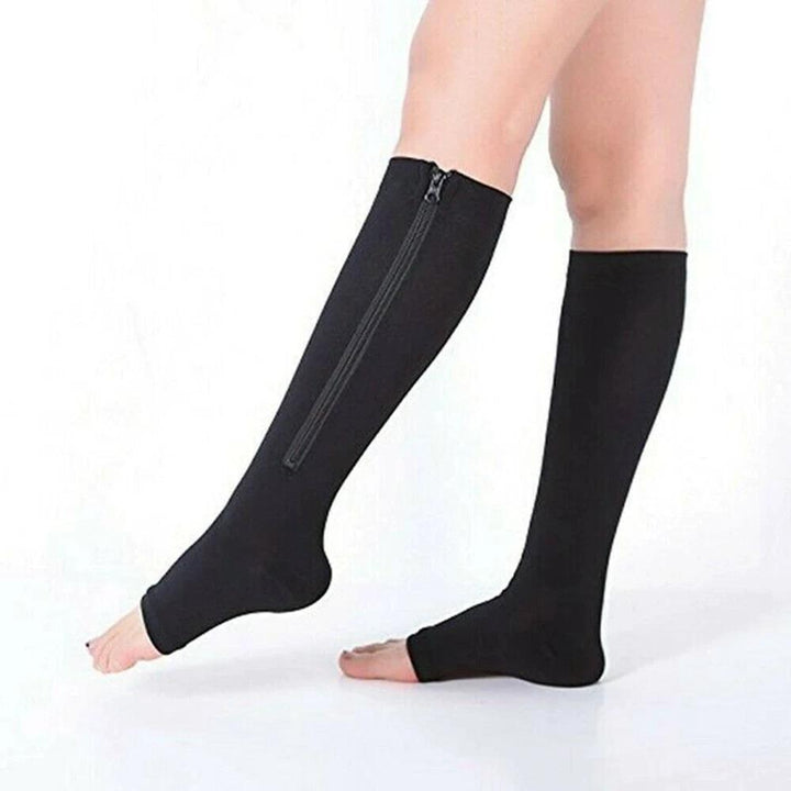 Chaussettes de compression 20-30 mmHg pour sport, voyage ou travail. Améliore la circulation sanguine et réduit la fatigue.