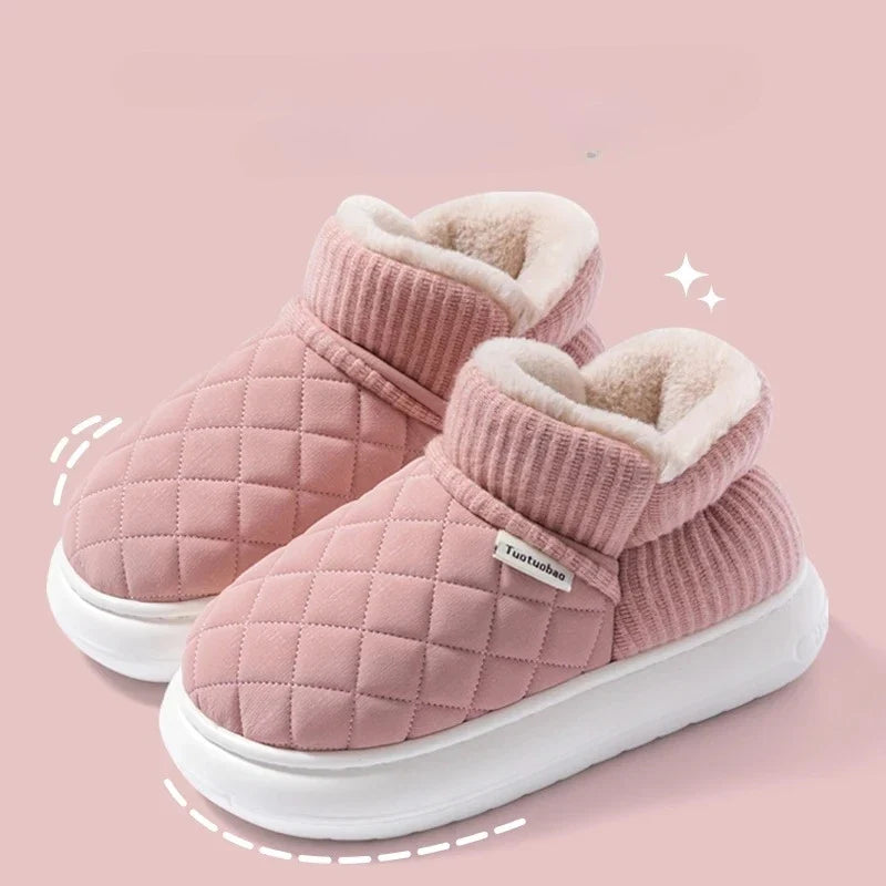 Chaussons ultra-confortables pour femmes, parfaits pour garder les pieds au chaud tout l'hiver à la maison.